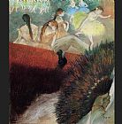 Edgar Degas Canvas Paintings - At the Ballet